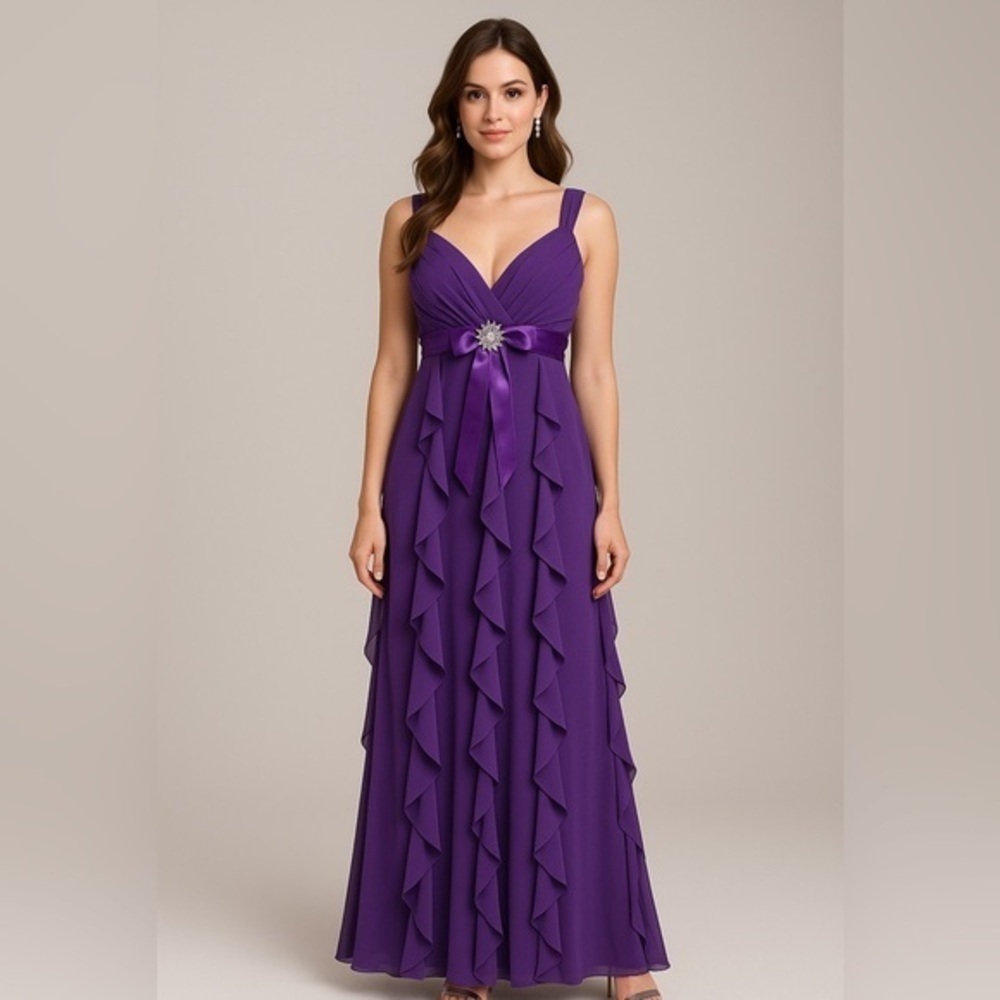 Betsy Adam’s purple dress
